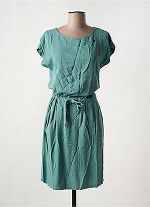 Rochie midi mâneci scurte mâneci scurte verde RAGWEAR femeie