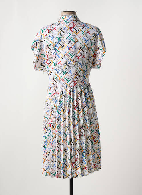 Rochie midi alb TOMMY HILFIGER femeie