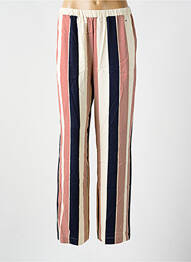 Pantalon larg țesătură poplin mărime normală bej TOMMY HILFIGER femme