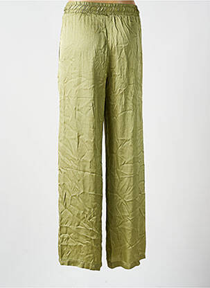 Pantalon larg buzunare mărime normală verde PLEASE femeie