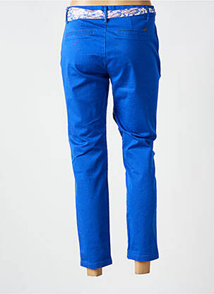 Pantalon chino țesătură poplin mărime normală albastru FREEMAN T.PORTER femeie