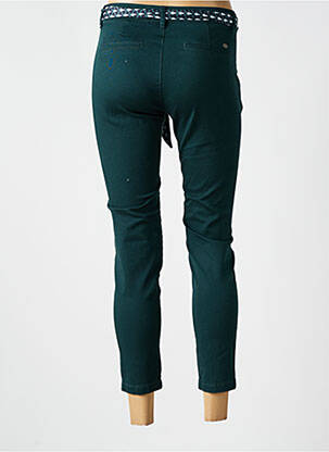 Pantalon chino țesătură poplin mărime normală verde FREEMAN T.PORTER femeie