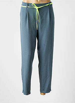 Pantalon chino buzunare talie înaltă verde PLEASE femeie