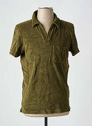 Tricou croială dreaptă mâneci scurte verde JOTT (JUST OVER THE TOP) bărbat