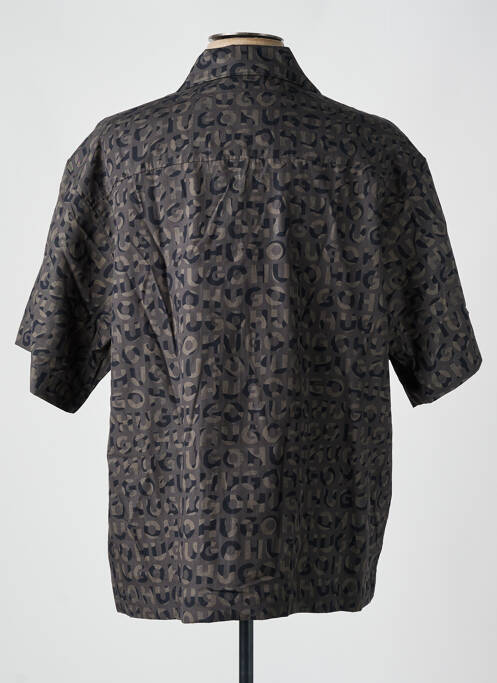 Cămașă cu mâneci scurte maro HUGO bărbat