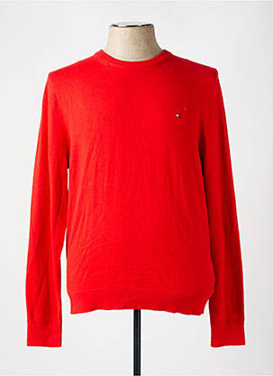 Pulover cu guler înalt roșu TOMMY HILFIGER bărbat