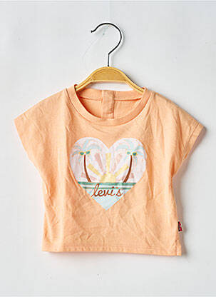 Tricou croială dreaptă mâneci scurte portocalie LEVI'S fată