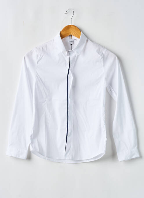 Cămașă cu mâneci scurte alb HUGO BOSS băiat