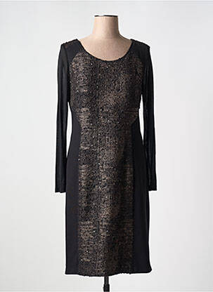 Rochie midi mâneci lungi mâneci lungi negru PAUSE CAFE femeie