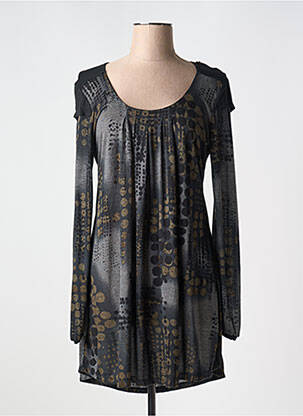 Tunică mâneci lungi negru LAUREN VIDAL femeie