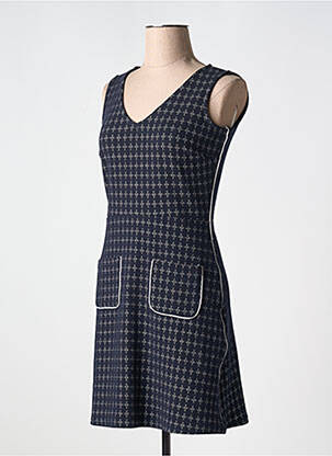 Rochie scurtă albastru FILLE A SUIVRE femeie