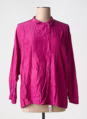 Bluză țesătură poplin mâneci lungi violet JOUSSE femeie
