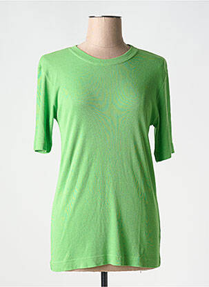 Tricou elasticitate mâneci scurte verde LE COMTE femeie