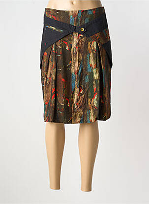 Fustă midi negru AVENTURES DES TOILES femeie