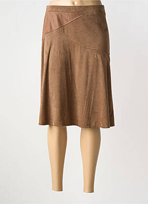 Fustă midi maro HALOGENE femeie