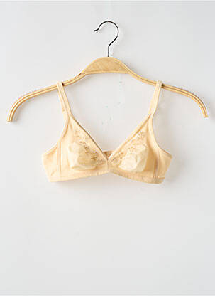 Sutien fără armatură bralete culoare piersică HUIT femeie