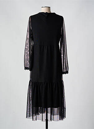 Rochie midi mâneci lungi mâneci lungi negru MALOKA femeie