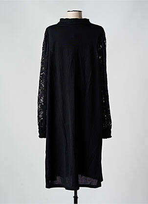 Rochie midi țesătură crep mâneci lungi negru ZHENZI femeie