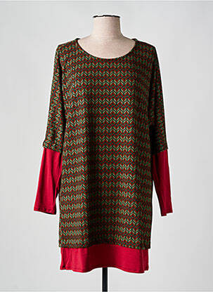 Rochie scurtă mâneci lungi mâneci lungi verde LINGAM femeie
