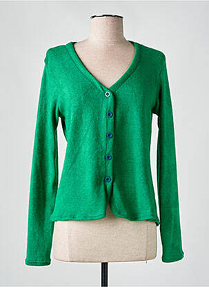 Vestă cu mâneci lungi verde LINGAM femeie