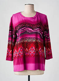 Tricou mâneci 3/4 mâneci 3/4 violet BRANDTEX femeie