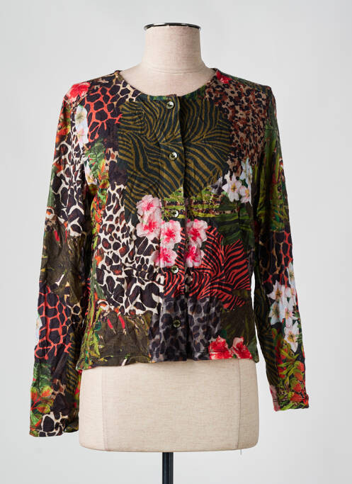 Vestă cu mâneci lungi verde MALOKA femeie