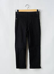 Pantalon trei sferturi elasticitate mărime normală negru YEST femme