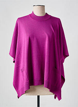 Poncho croială largă violet BRANDTEX femeie