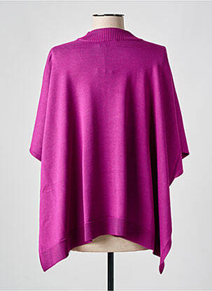 Poncho croială largă violet BRANDTEX femeie