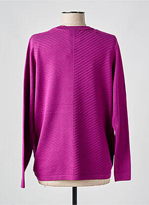 Pulover croială dreaptă mâneci lungi violet BRANDTEX femeie