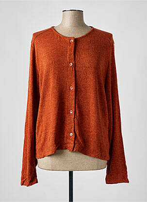 Vestă cu mâneci lungi portocaliu MALOKA femeie