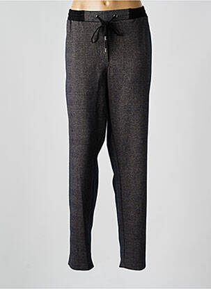 Pantalon slim talie elastică mărime normală negru BRANDTEX femeie