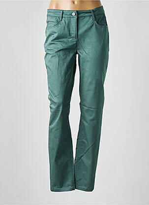 Pantalon drept elasticitate mărime normală verde BRANDTEX femeie