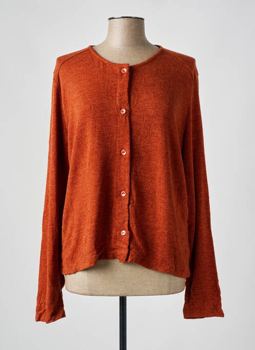 Vestă cu mâneci lungi portocaliu MALOKA femeie