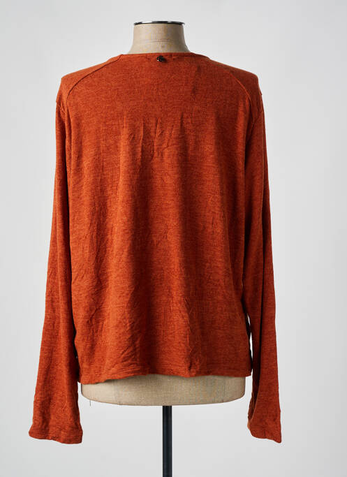 Vestă cu mâneci lungi portocaliu MALOKA femeie