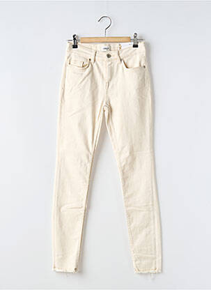 Pantalon slim buzunare bej ONLY femeie