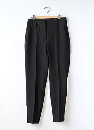 Pantalon drept închidere cu fermoar sub clapetă cu cârlig negru ONLY femeie
