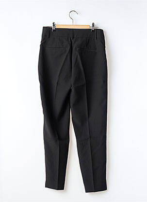 Pantalon drept închidere cu fermoar sub clapetă cu cârlig negru ONLY femeie
