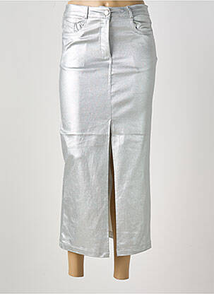 Fustă lungă argintiu ATELIER DE MILA femeie