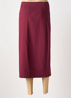 Fustă lungă croială dreaptă roșu CERISE BLUE femeie