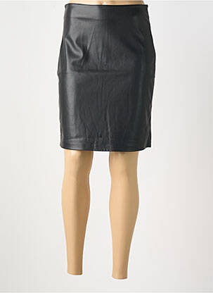 Fustă midi talie cu cleme negru ONLY femeie