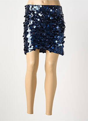 Fustă scurtă albastru PEACE N'LOVE femeie