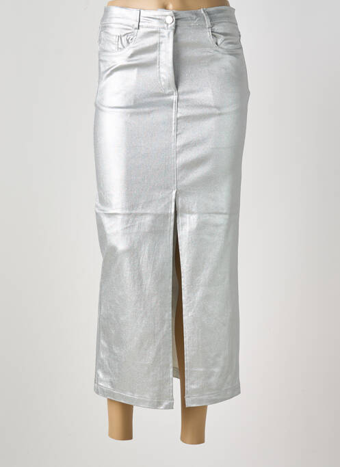 Fustă lungă argintiu ATELIER DE MILA femeie