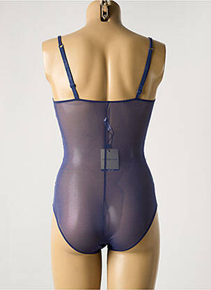 Body de lenjerie țesătură tulle albastru COTTON CLUB femeie