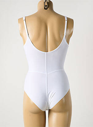 Body de lenjerie efect material satinat alb COTTON CLUB femeie