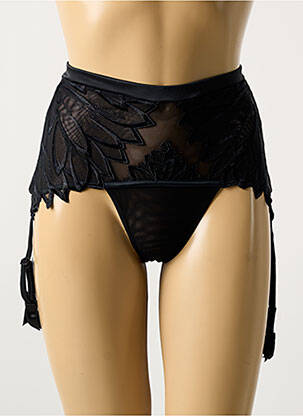 Corset/jartieră efect material satinat negru RCRESCENTINI BY COTTON BLUB femeie
