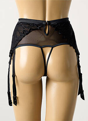 Corset/jartieră efect material satinat negru RCRESCENTINI BY COTTON BLUB femeie