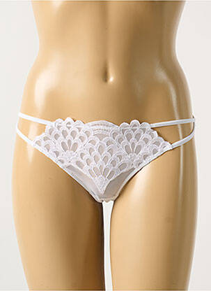 Tanga alb RCRESCENTINI BY COTTON BLUB femeie