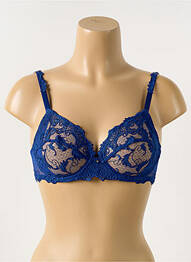 Sutien broderie albastru LISE CHARMEL femme