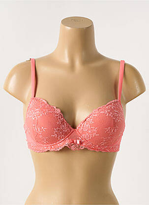 Sutien broderie top sutien modelat roz COTTON CLUB femeie